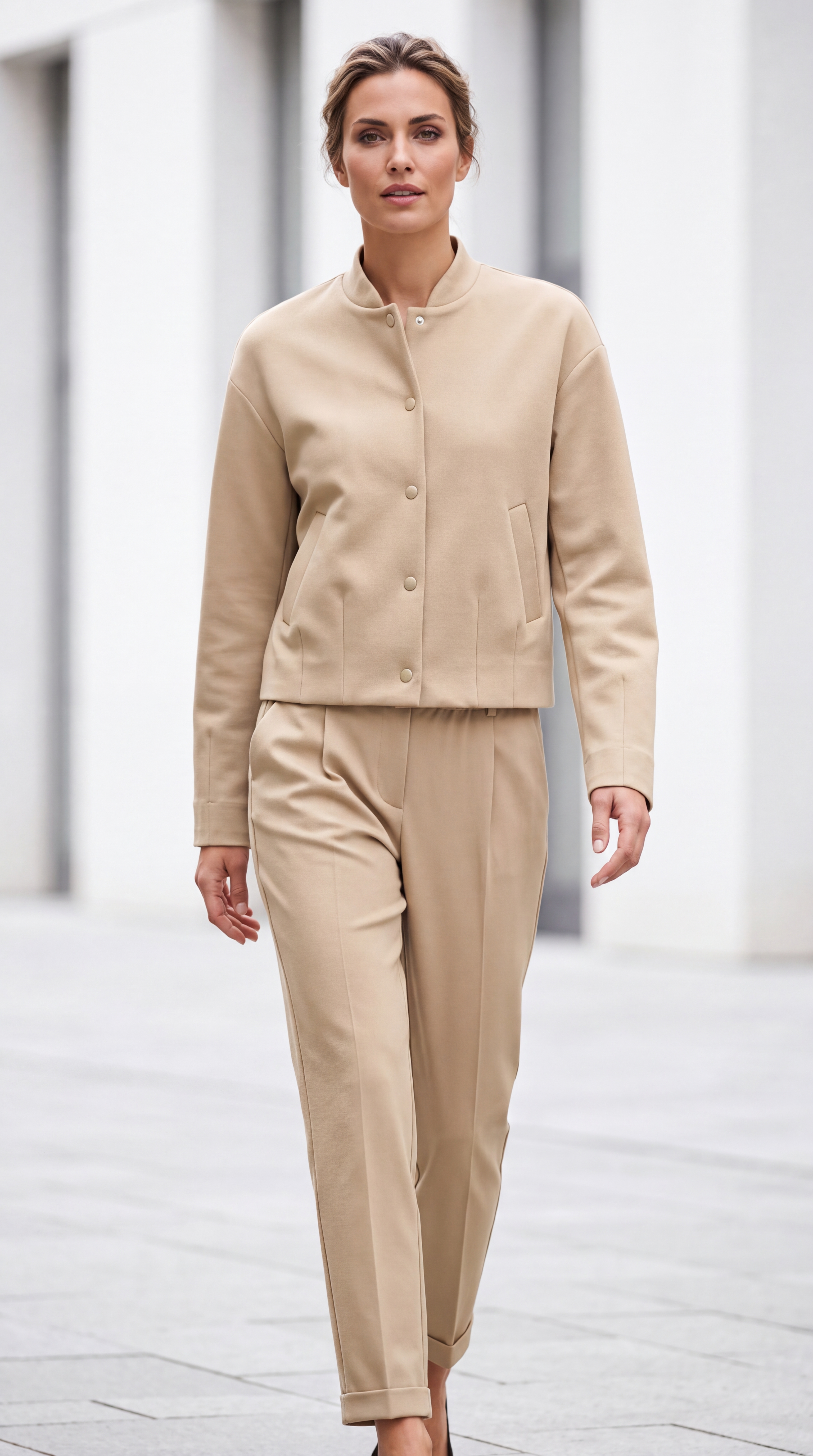 Dámska bomberka BROADWAY NYC FASHION SCUBA WARM SAND 9